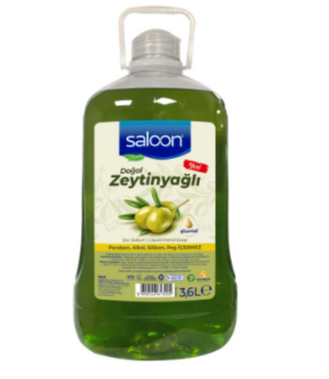 Saloon Zeytinyağlı Sıvı Sabun 3,6 LT | Doğal ve Nemlendirici Temizlik