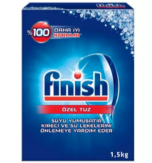 Finish Bulaşık Makinesi Tuzu 1,5 KG | Kireç Önleyici ve Parlaklık Sağlayan Tuz