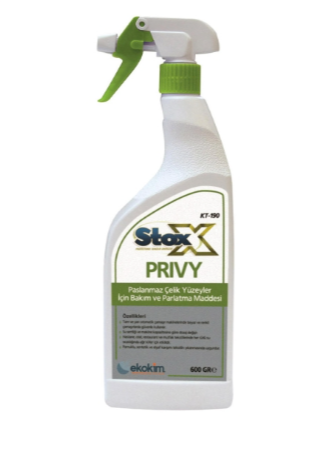 Stox Çelik Parlatıcı KT 190 750 ML | Çelik Yüzeyler İçin Parlak Temizlik
