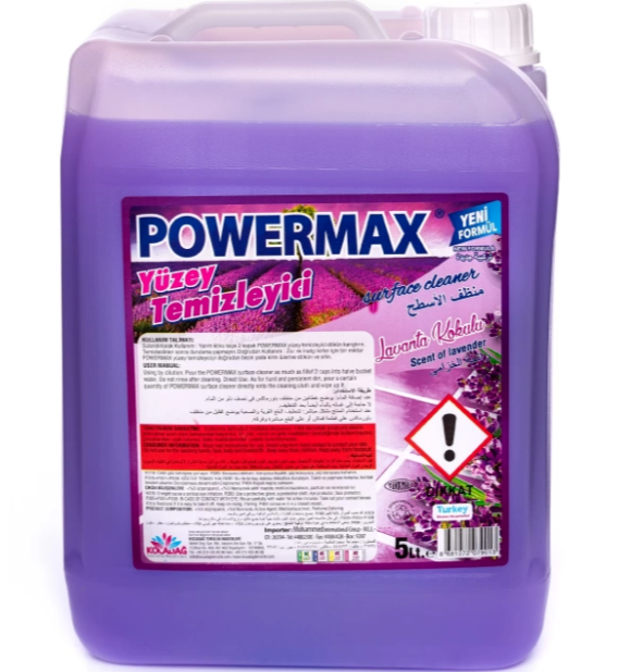 PowerMax Yüzey Temizleyici Lavanta Kokulu 5 KG | Ferah ve Etkili Temizlik