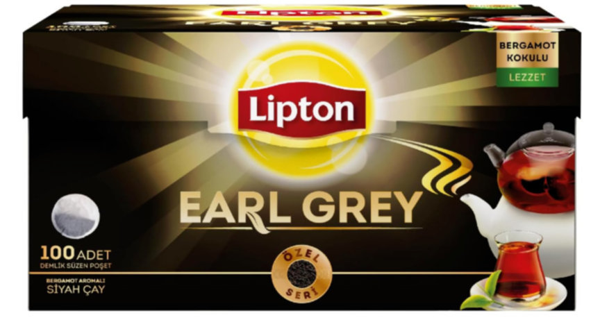 Lipton Earl Grey Demlik Poşet Çay 100’lü | Bergamot Aromalı Çay