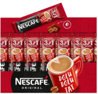 Nescafe 3’ü 1 Arada Kahve 17,5 gr 72’li | Hazır Kahve
