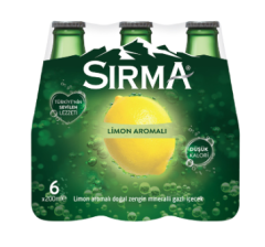 Sırma Limon Aromalı Soda 6’lı – Doğal Maden Suyu ve Limon Ferahlığı