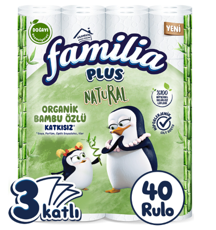 FAMİLİA PLUS Tuvalet Kağıdı 3 Katlı 40 Adet