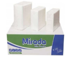 Mirada Garson Katlama Servis Peçetesi 33x33 İki Katlı 100 Adet 12 Paket | Hijyenik ve Ekonomik
