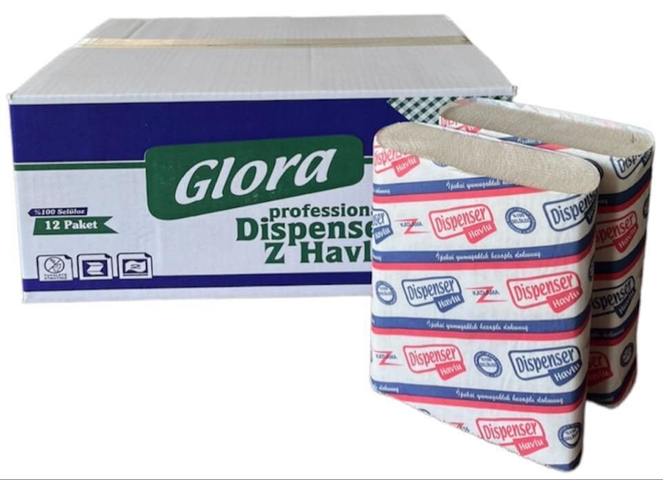 Z Havlu 150 Yaprak 12 Paket Glora Marka | Hijyenik ve Ekonomik