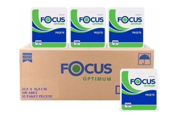 Focus Servis Peçetesi 20X24 CM 32 Adet | Hijyenik ve Pratik