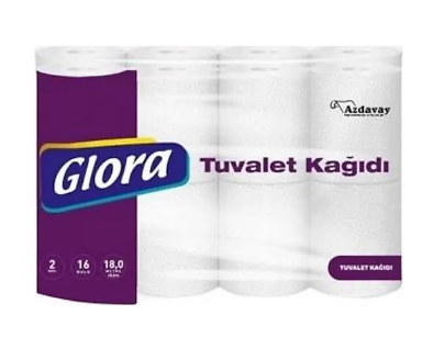 Glora Tuvalet Kağıdı 2 Katlı 48’li | Yumuşak ve Dayanıklı
