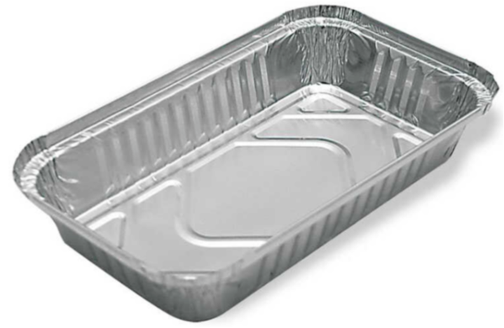 Alüminyum 750 GR Kap 100 Adet Kapaklı | Yemek Kabı