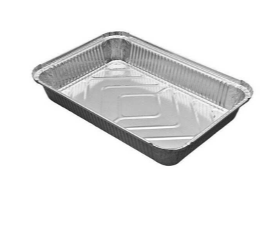 Alüminyum 2500 GR Kap 100 Adet Kapaklı | Dayanıklı Gıda Kabı
