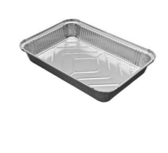 Alüminyum 2500 GR Kap 100 Adet Kapaklı | Dayanıklı Gıda Kabı