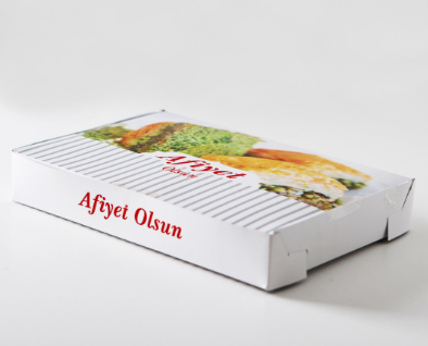 Börek Kutusu Folyolu 250 GR 100 Adet | Yağ Geçirmez Paket Kutusu