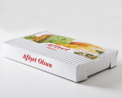 Börek Kutusu Folyolu 250 GR 100 Adet | Yağ Geçirmez Paket Kutusu