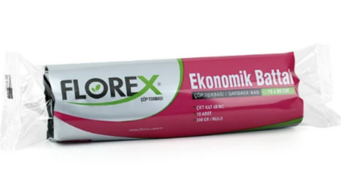 Florex Ekonomik Battal Çöp Poşeti 72x95 300GR Dayanıklı 10’lu Paket