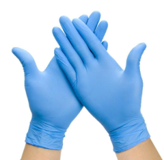 Coremed Pudrasız Nitril Muayene Eldiveni L Beden Mavi – 100’lü Kutu