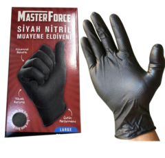 Master Force Nitril Eldiven L 50'li Pudrasız Dayanıklı Eldiven