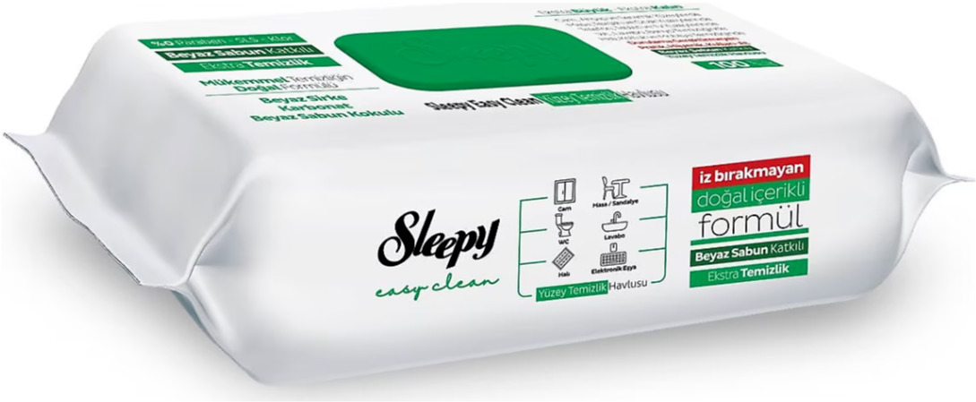 Sleepy Islak Havlu 100'lü Hassas Ciltler İçin Yumuşak Temizlik