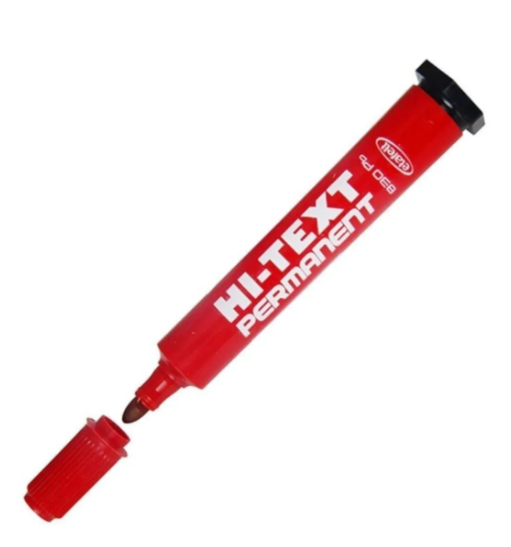Hİ-TEXT Kırmızı Yuvarlak Uç 830PB