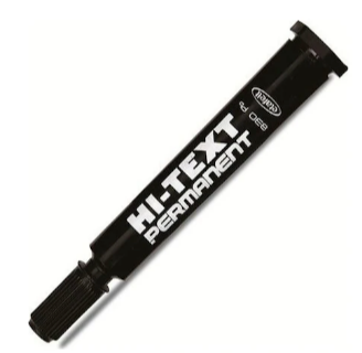 Hİ-TEXT Siyah Yuvarlak Uç 830PB