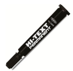 Hİ-TEXT Siyah Yuvarlak Uç 830PB