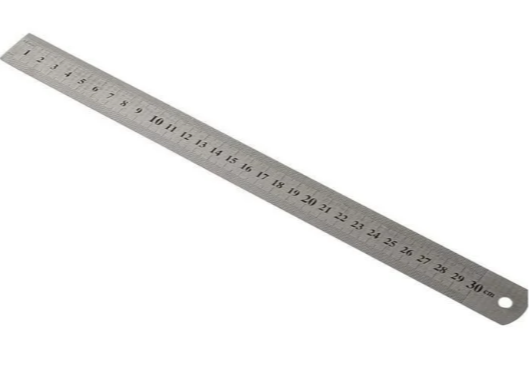 Metal Cetvel 30 cm Dayanıklı Hassas Ölçüm Cetveli