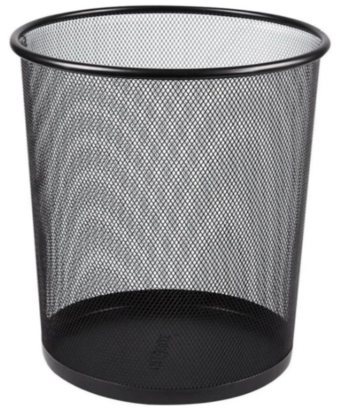 Delikli Çöp Kovası Ofis Tipi Dayanıklı Tasarım