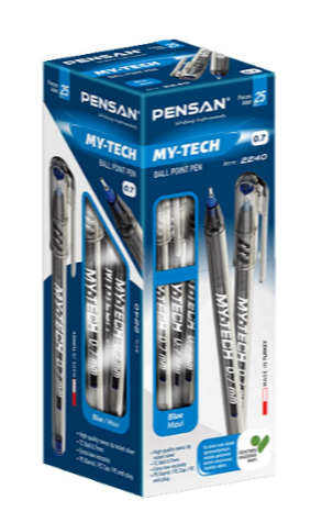 Pensan My-Tech Mavi Tükenmez Kalem 25'li Paket