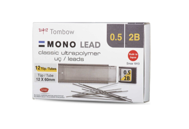 Tombow Kalem Ucu 0.5 mm 2B 12'li Paket