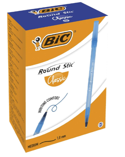 Bic Round Stic Tükenmez Kalem 1 mm Mavi 60'lı Paket