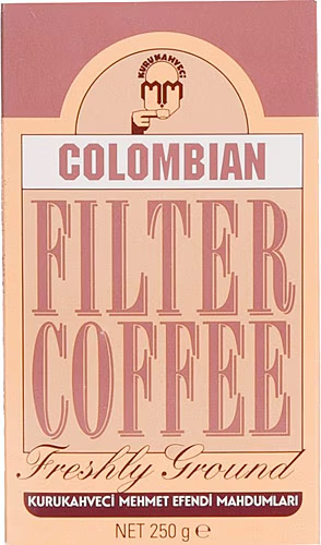 Kurukahveci Mehmet Efendi Filtre Kahve Colombian 250 gr Öğütülmüş