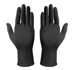 Coremed Pudrasız Nitril Muayene Eldiveni M Beden Siyah  – 100’lü Kutu