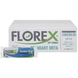 Florex Orta Boy Çöp Torbası 55x60 cm 13MC 1000 Adet