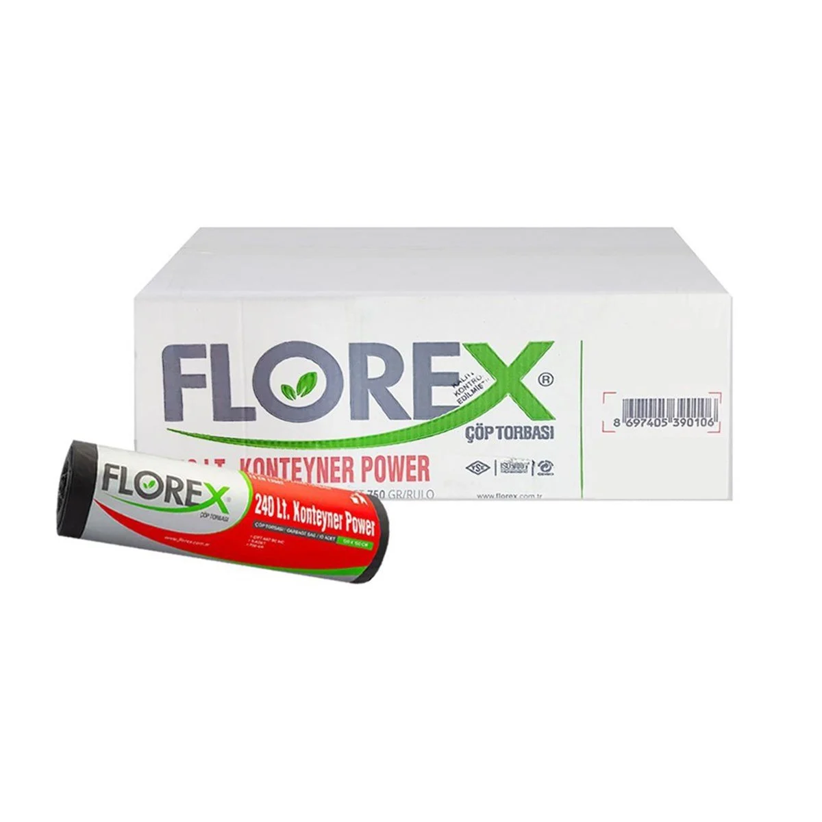Florex 240LT Power Çöp Torbası 120x150 | 90MC Endüstriyel