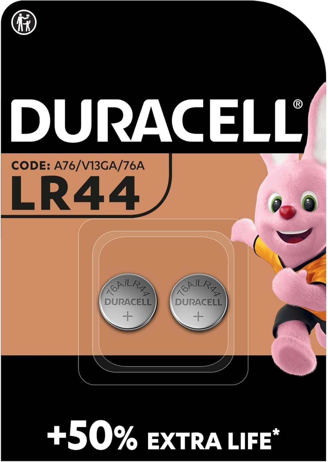 Duracell LR44 Pil 2’li Paket