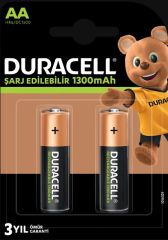 Duracell Şarj Edilebilir AA 1300mAh Pil – 2’li Paket