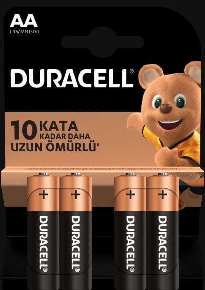 DURACELL AA 4 Adet Pil