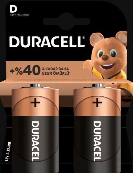 Duracell D Pil 2’li Paket