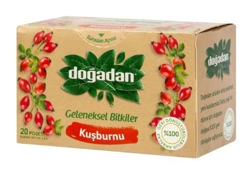 Doğadan Kuşburnu Çayı 20 Poşet
