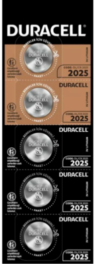 Duracell 2025 Düğme Pil 5’li Paket