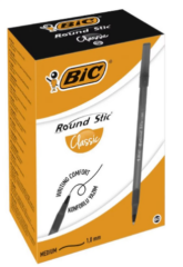 Bic Round Stic Siyah Tükenmez Kalem 1 mm 60’lı Paket