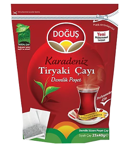 Doğuş Karadeniz Tiryaki 40 gr 25'li Demlik Poşet Çay