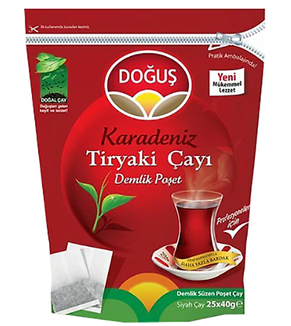 Doğuş Karadeniz Tiryaki Demlik Poşet Çay 40 gr 25’li