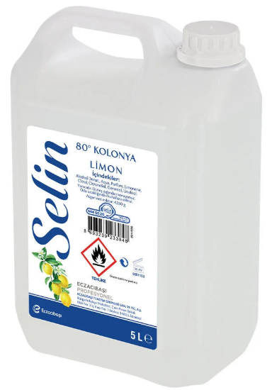 Selin Limon Kolonyası 5 Litre Bidon