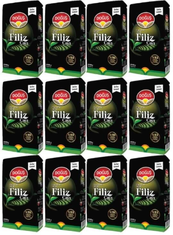 Doğuş Filiz Siyah Çay 1000 gr x 12’li – Toptan Demlik Lezzeti