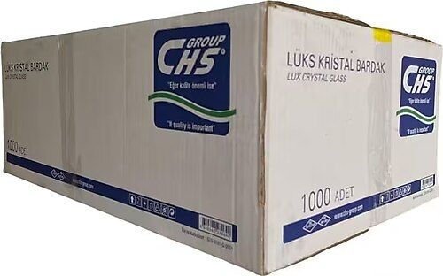 CHS Lüks Kristal Bardak Seti 1000’li Sert Plastik Bardak