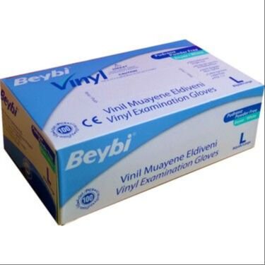 Beybi Pudrasız Vinil Eldiven L Beden 100’lü Kutu