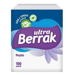 Berrak Ultra Kare Peçete - 100’lü, 32 Paket