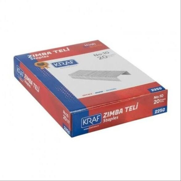 Kraf Zımba Teli No:10 225G 1000’li 20 Kutu Ekonomik Paket