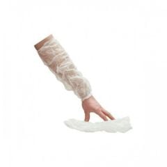 Tela Kolluk Beyaz - 100 Adet Tek Kullanımlık Hijyenik Kol Koruyucu