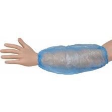 Tela Kolluk Mavi - 100 Adet Tek Kullanımlık Hijyenik Kol Koruyucu